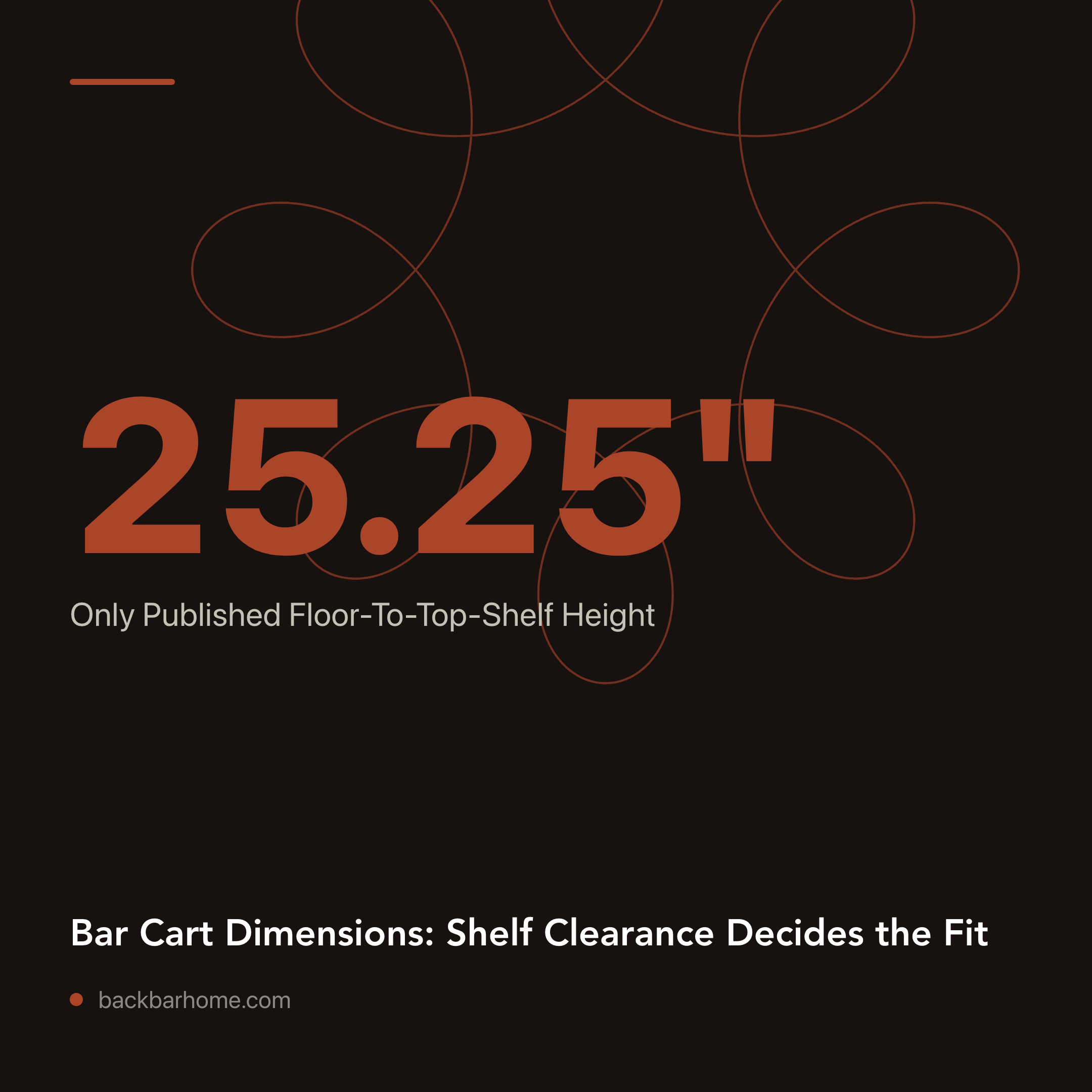 Bar Cart Dimensions: Shelf Clearance Decides the Fit