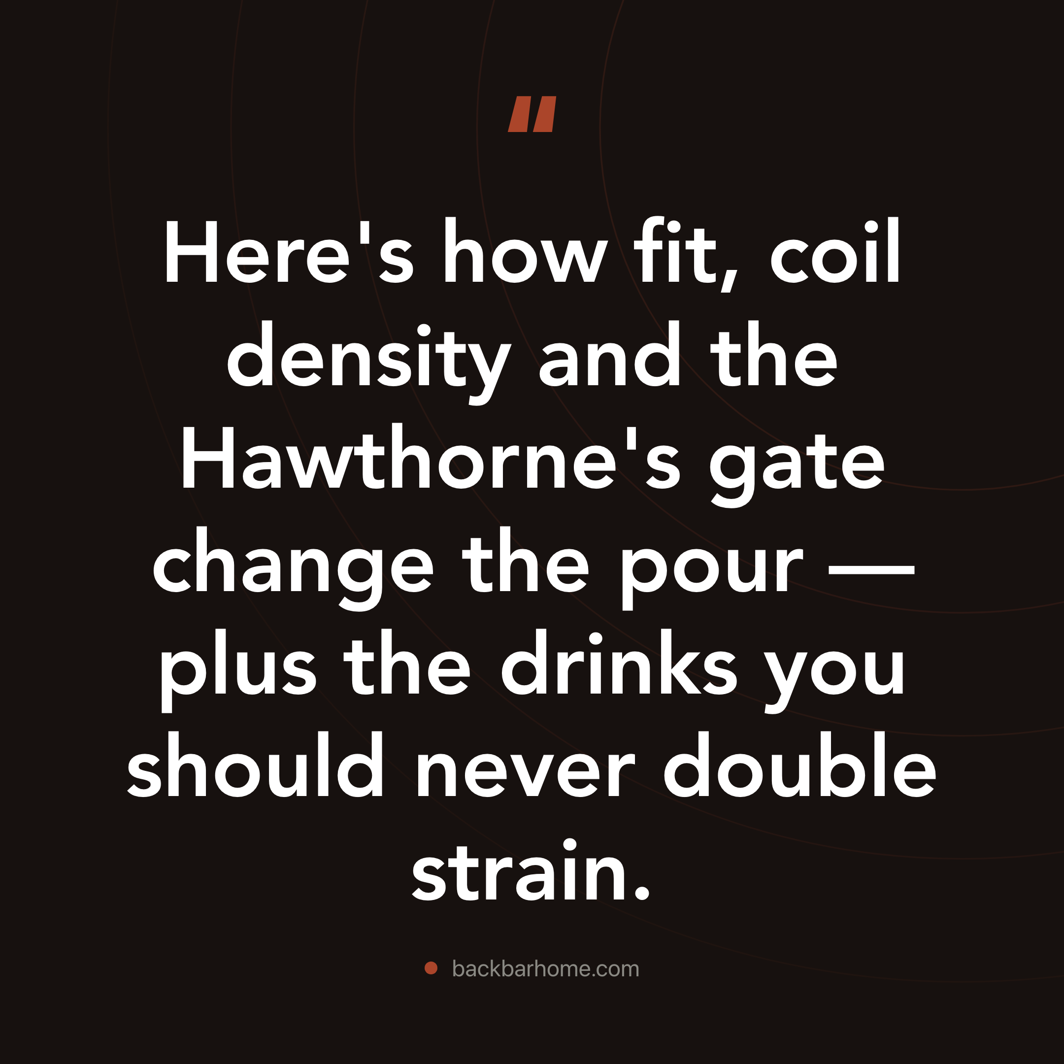 Cocktail Strainer Types: A Quick Fit Test